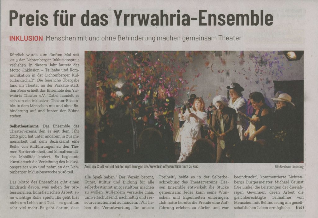 Berliner Abendblatt Dezember 2019